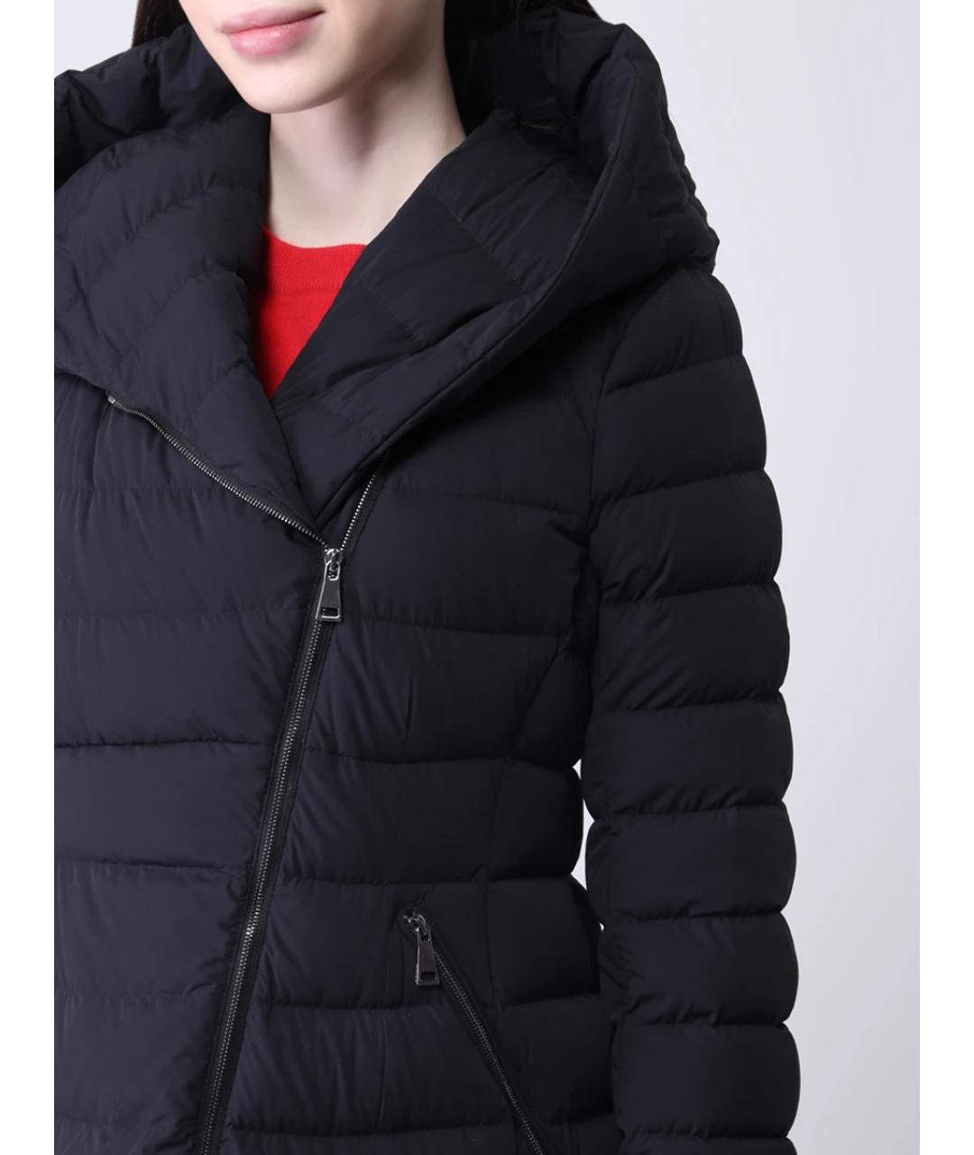 MONCLER Черный полиамидовый пуховик, фото 5