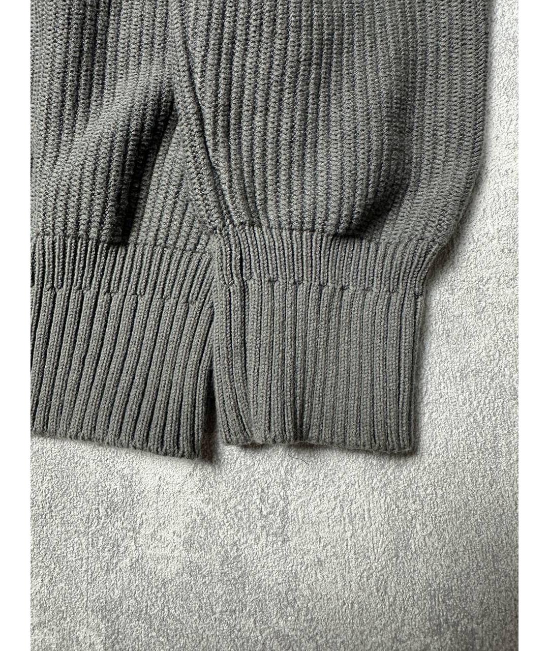 STONE ISLAND Серая хлопковая водолазка, фото 5