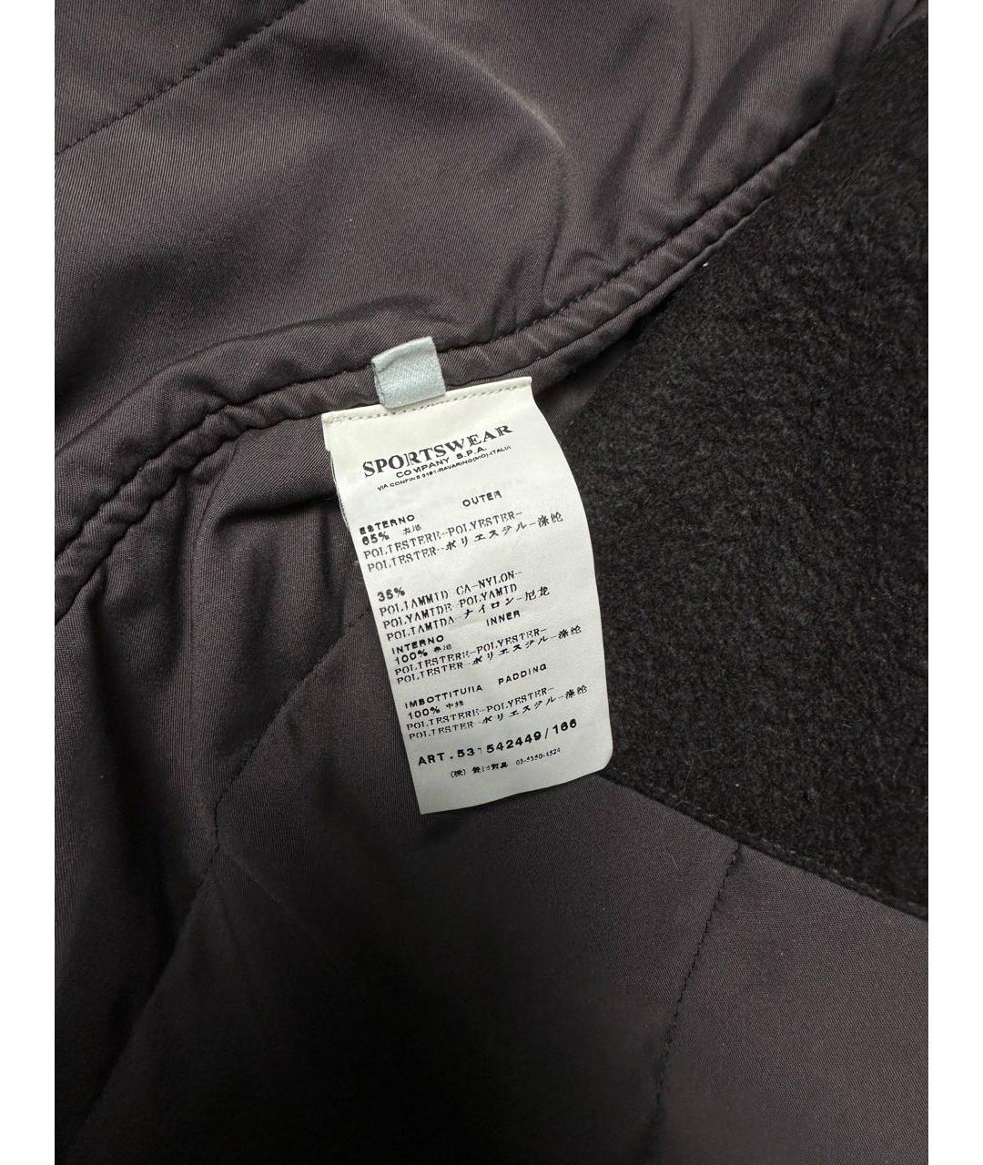 STONE ISLAND Антрацитовый полиэстеровый тренч / плащ, фото 7