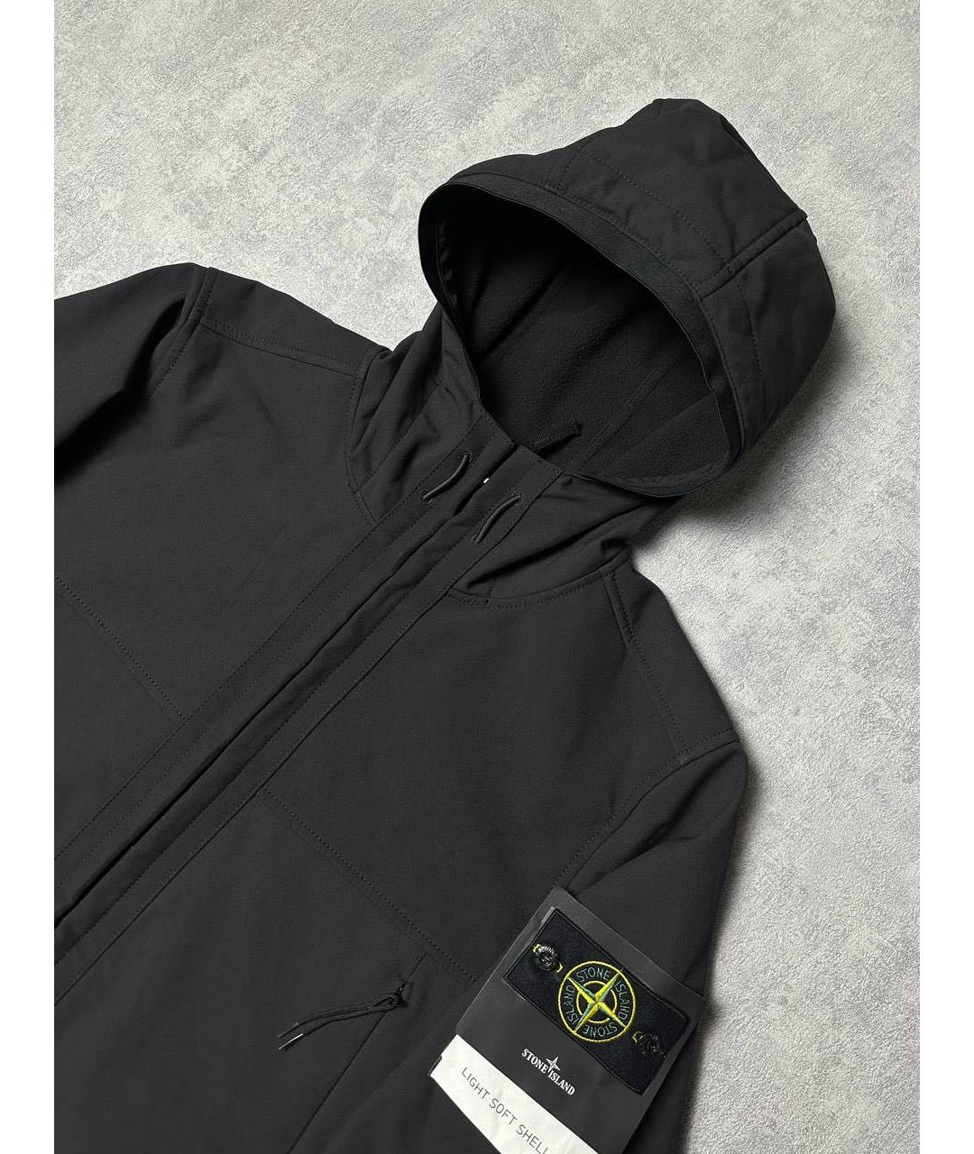 STONE ISLAND Черная полиамидовая куртка, фото 3