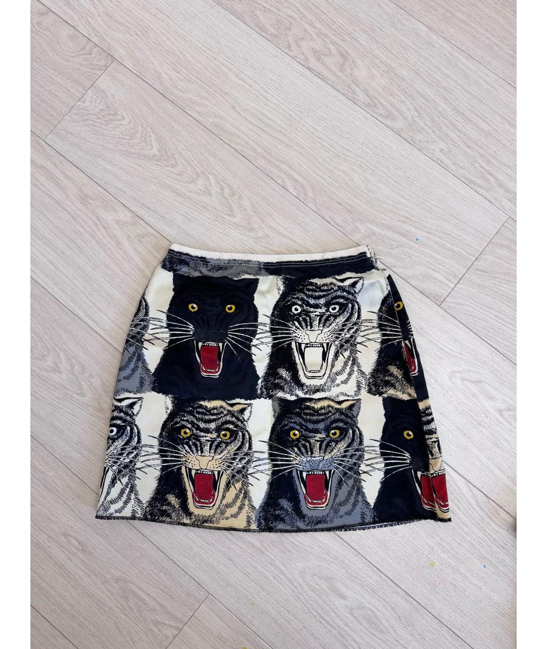 GUCCI Мульти юбка мини, фото 8