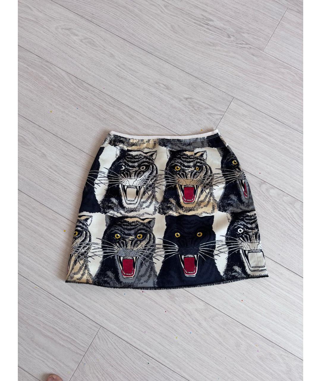 GUCCI Мульти юбка мини, фото 5