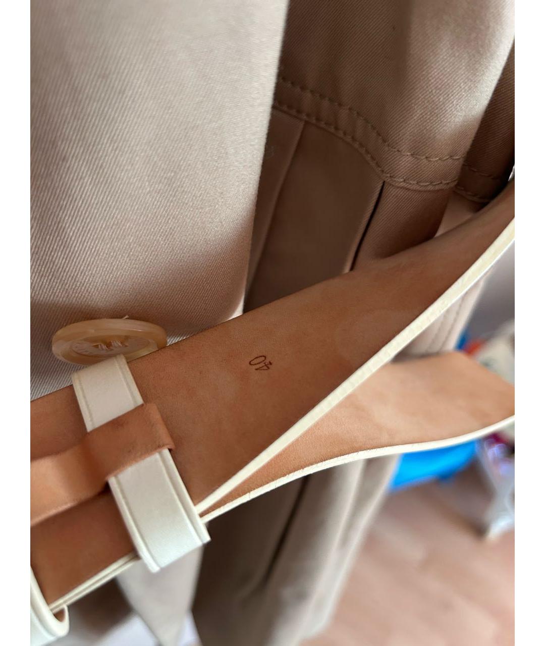 LOUIS VUITTON Бежевый хлопковый тренч/плащ, фото 4