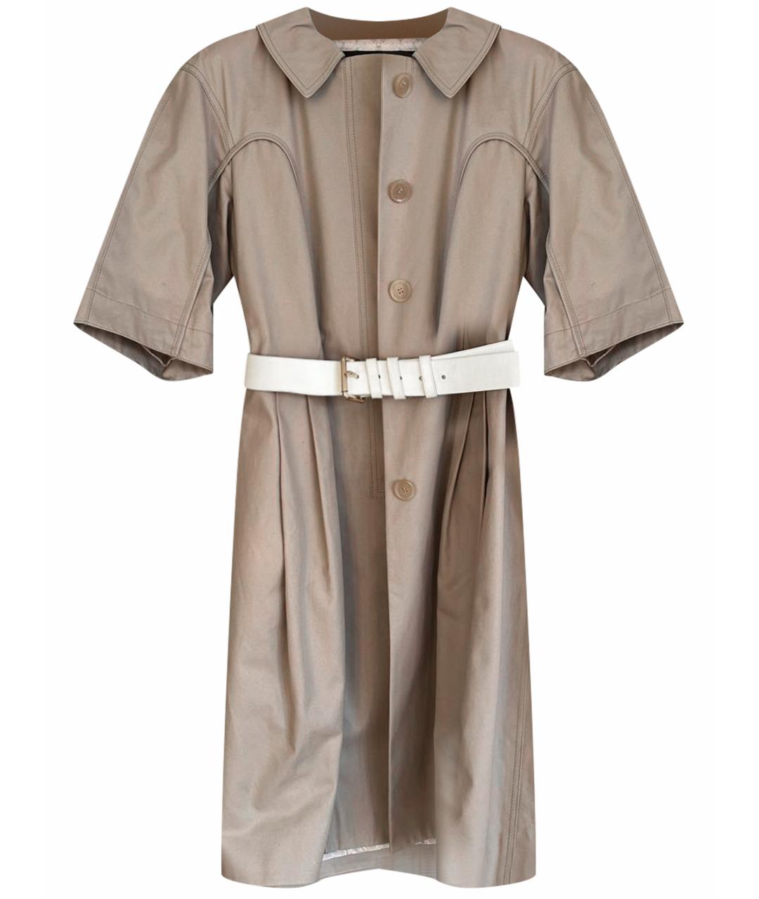 LOUIS VUITTON Бежевый хлопковый тренч/плащ, фото 1