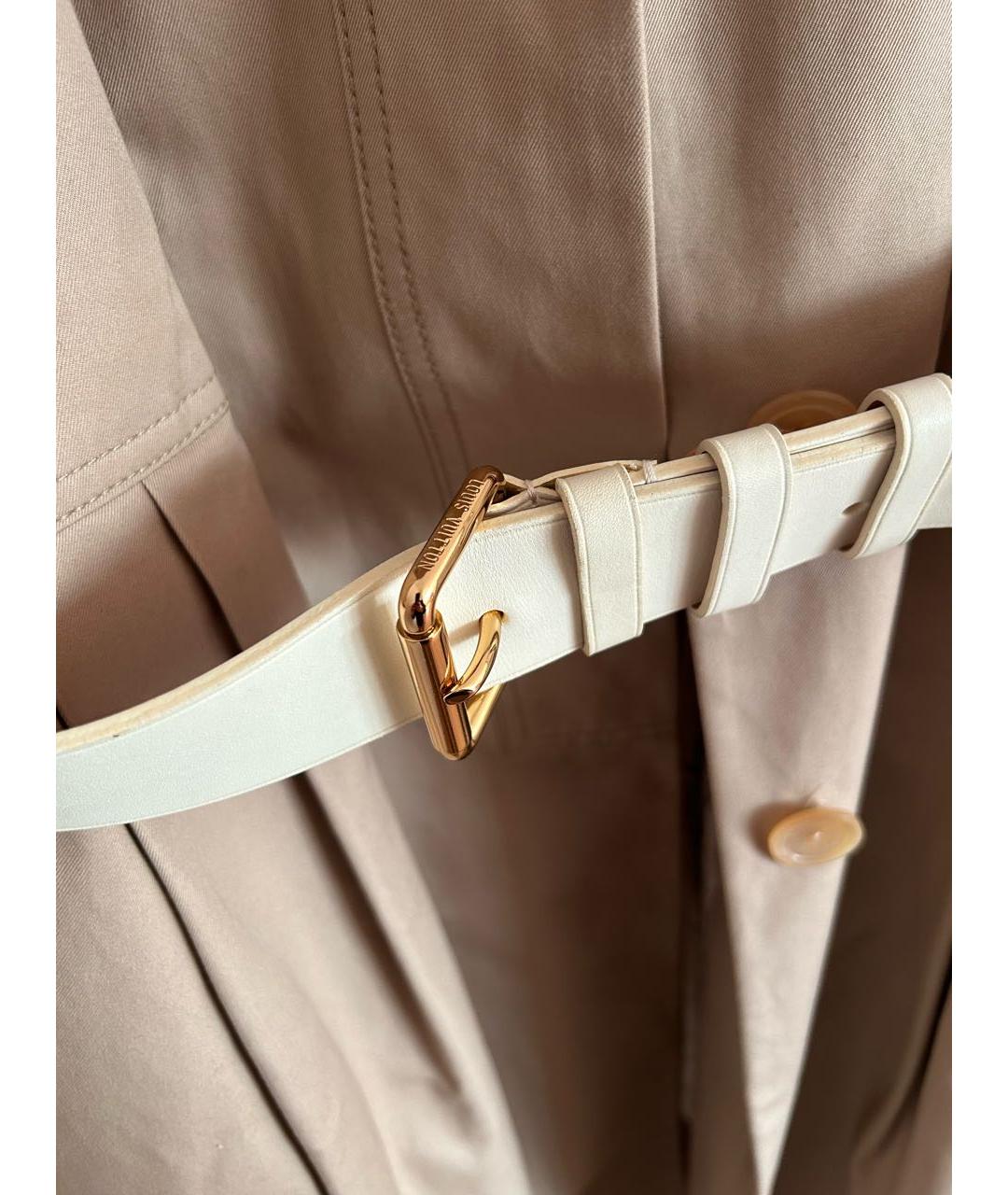 LOUIS VUITTON Бежевый хлопковый тренч/плащ, фото 5