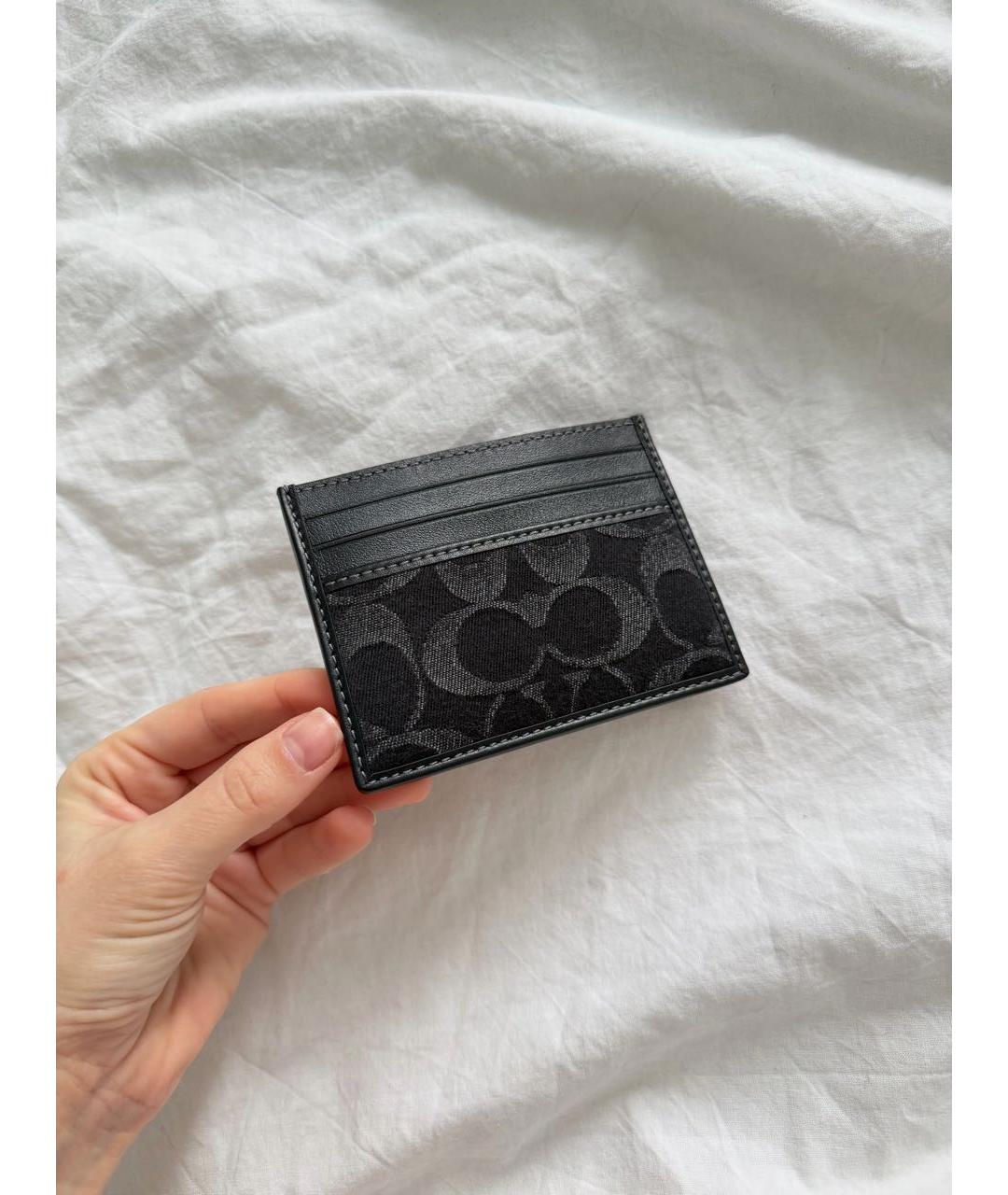 COACH Черный кардхолдер, фото 3