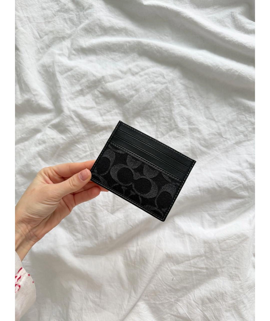COACH Черный кардхолдер, фото 4
