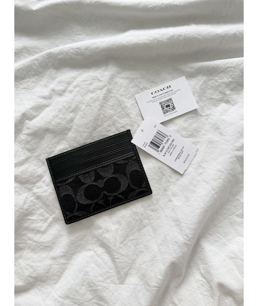 COACH Черный кардхолдер, фото 2