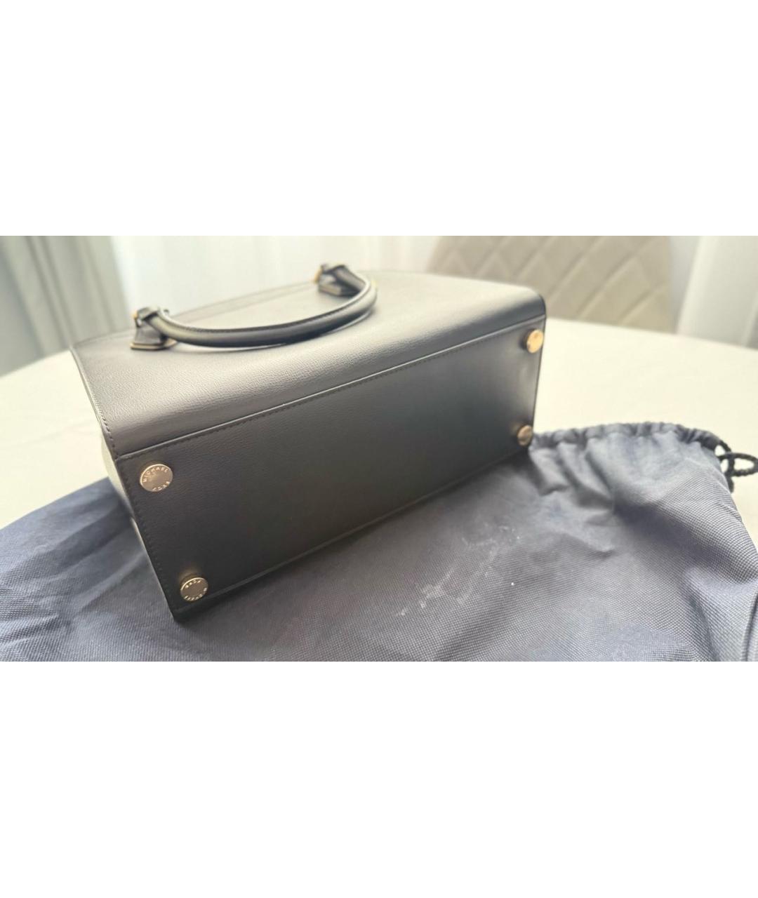 MICHAEL KORS Черная кожаная сумка с короткими ручками, фото 6