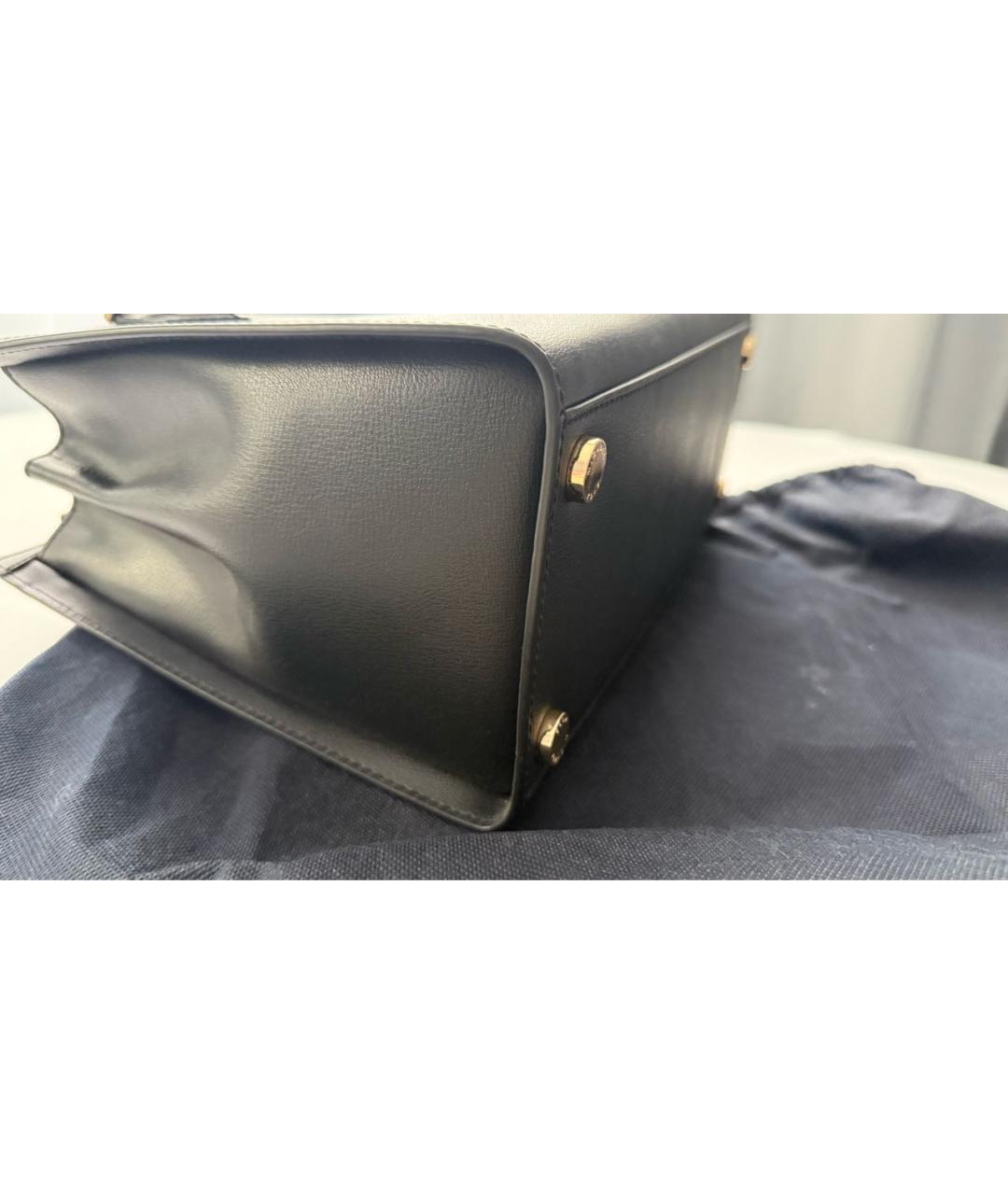 MICHAEL KORS Черная кожаная сумка с короткими ручками, фото 2