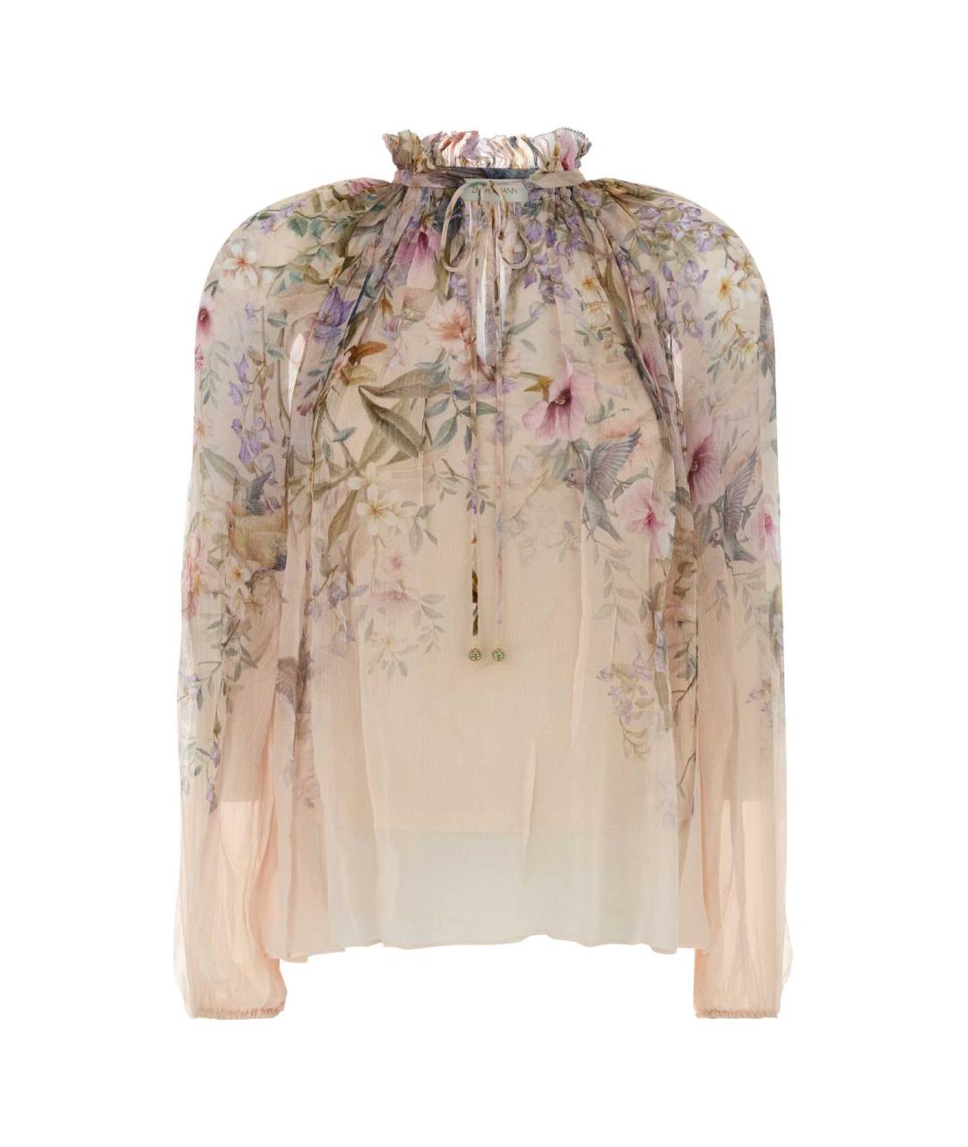 ZIMMERMANN Бежевая вискозная блузы, фото 1