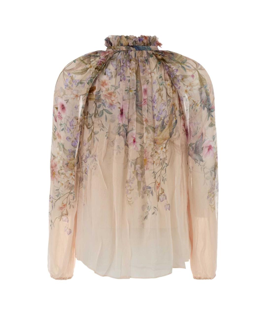 ZIMMERMANN Бежевая вискозная блузы, фото 2