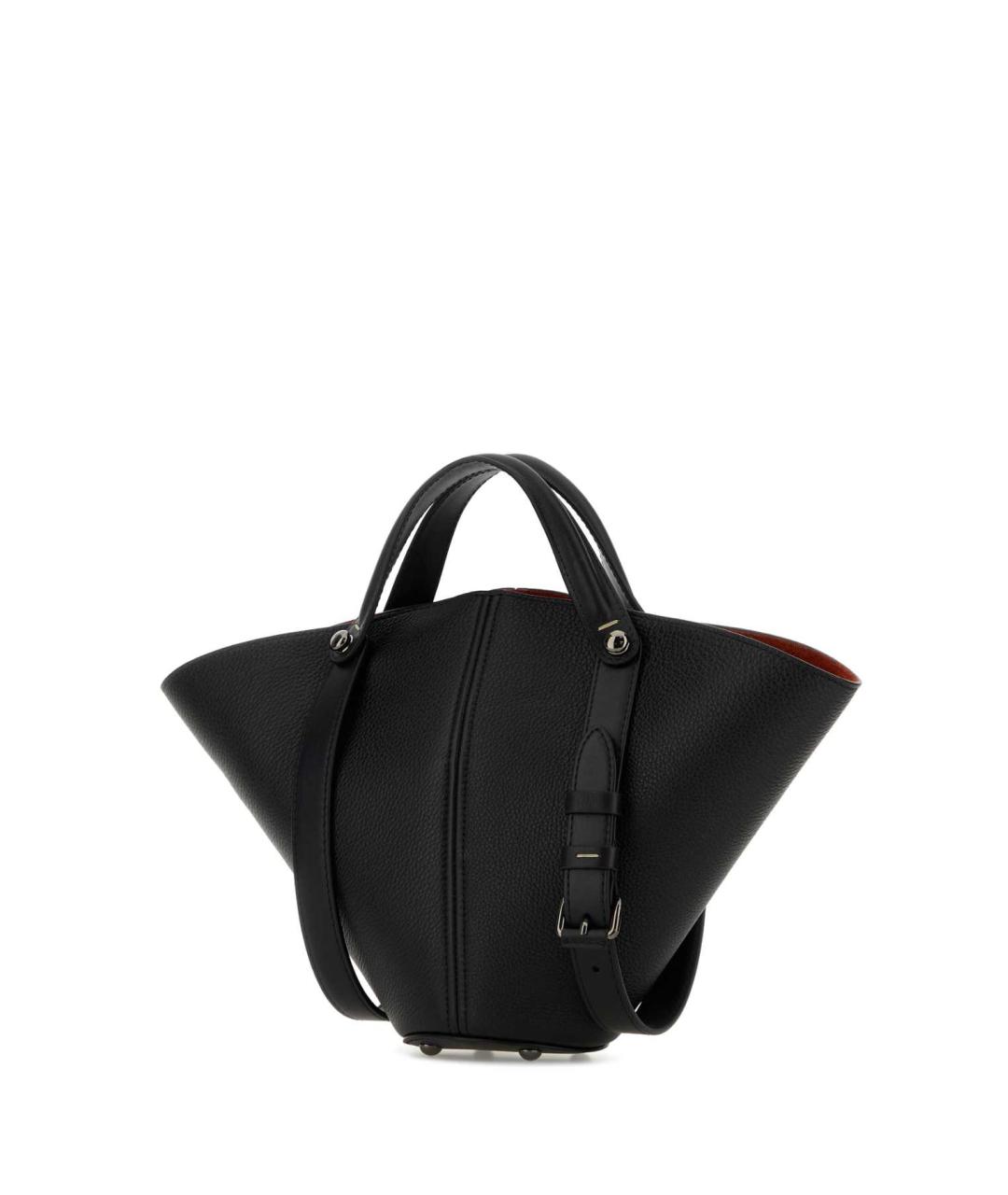 MAISON MARGIELA Черная кожаная сумка тоут, фото 2