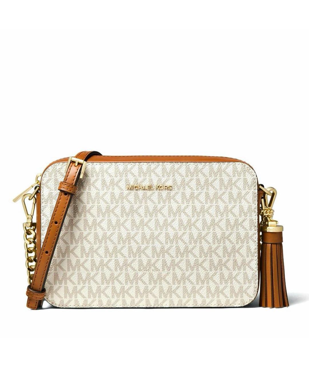 MICHAEL KORS Бежевая сумка через плечо, фото 7