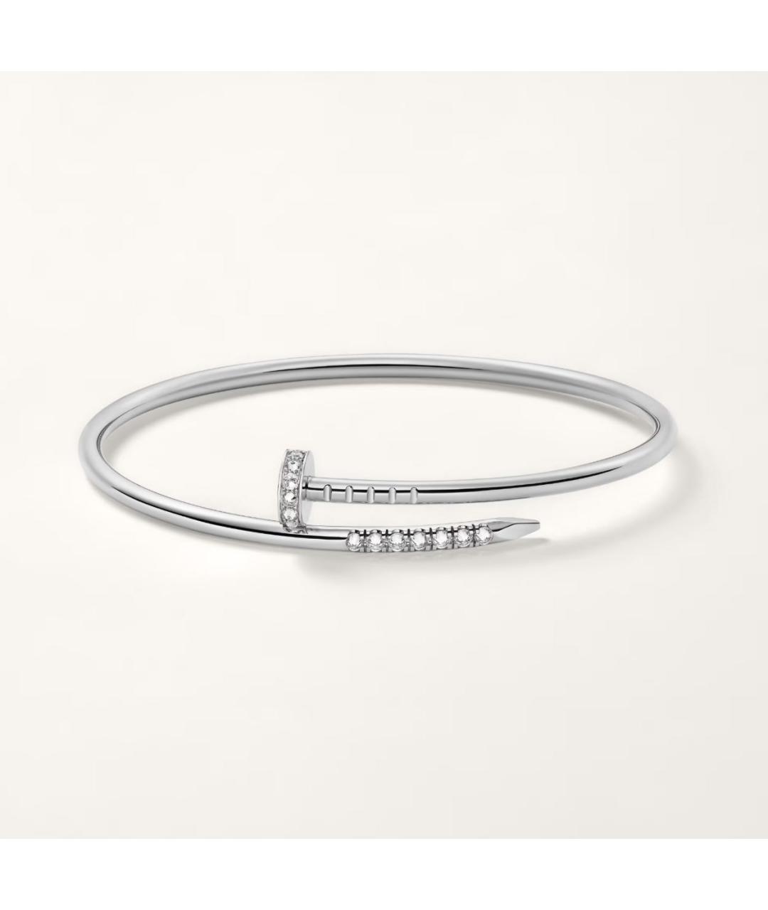 CARTIER Серебрянный браслет из белого золота, фото 3