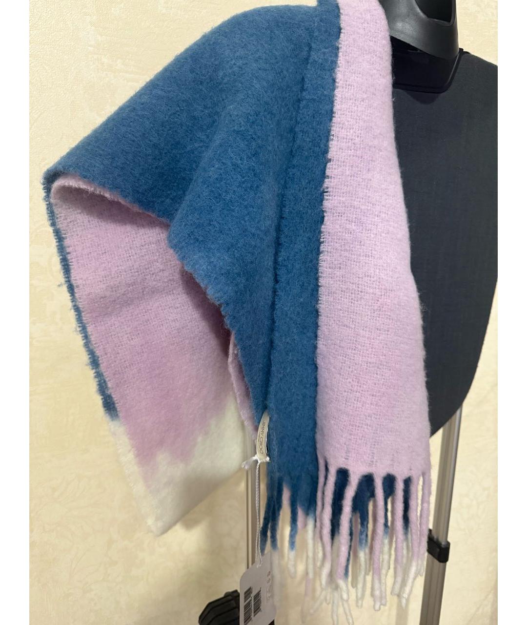 JIMMY CHOO Мульти шерстяной шарф, фото 3