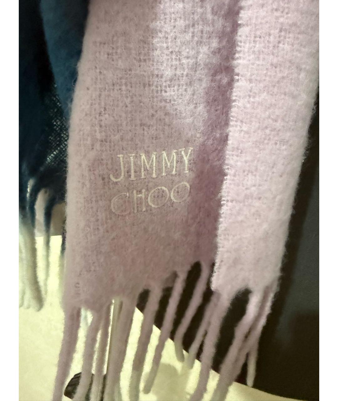 JIMMY CHOO Мульти шерстяной шарф, фото 4