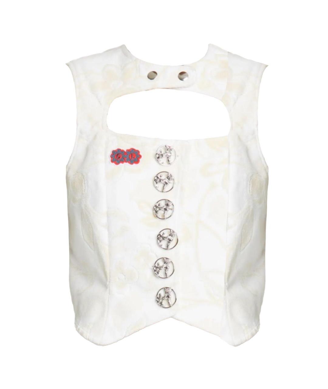 Chopova Lowena Белый хлопковый жилет, фото 1