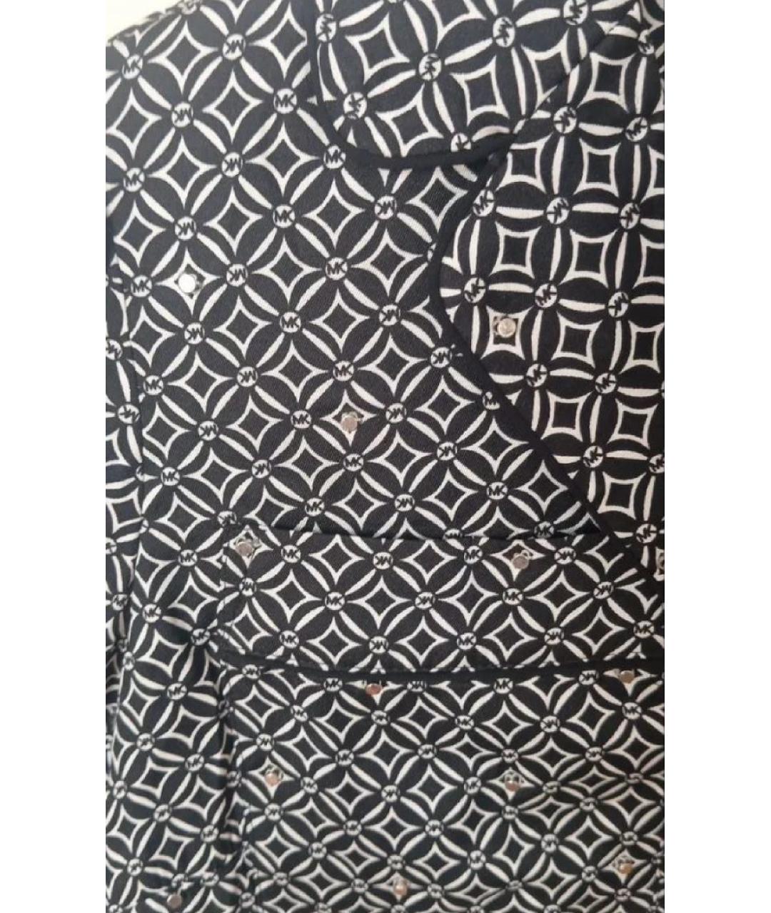 MICHAEL KORS Черная полиэстеровая блузы, фото 5