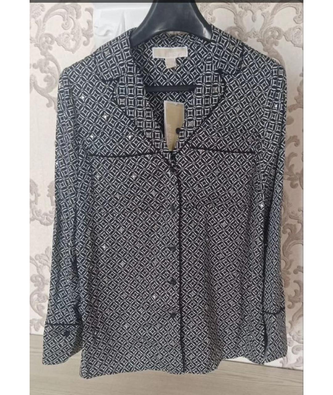 MICHAEL KORS Черная полиэстеровая блузы, фото 6