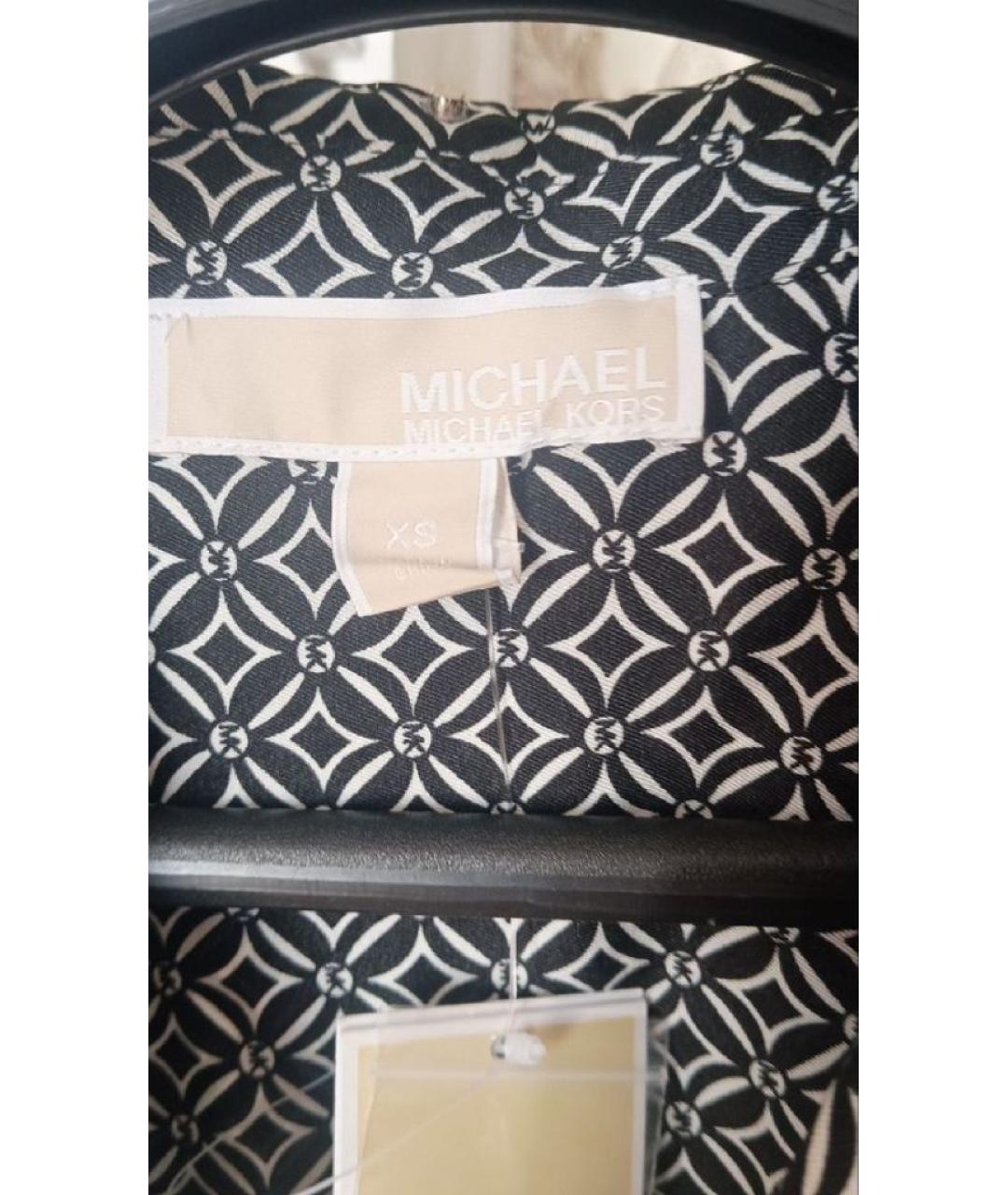 MICHAEL KORS Черная полиэстеровая блузы, фото 4