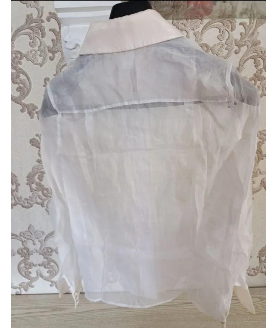 MARC JACOBS Белая шелковая блузы, фото 2