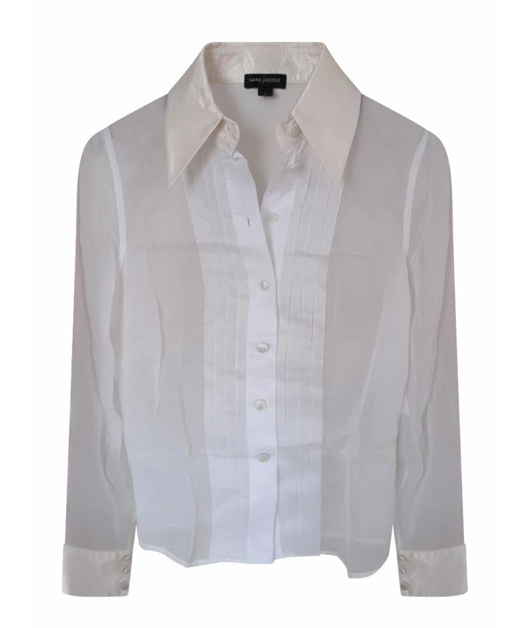 MARC JACOBS Белая шелковая блузы, фото 1