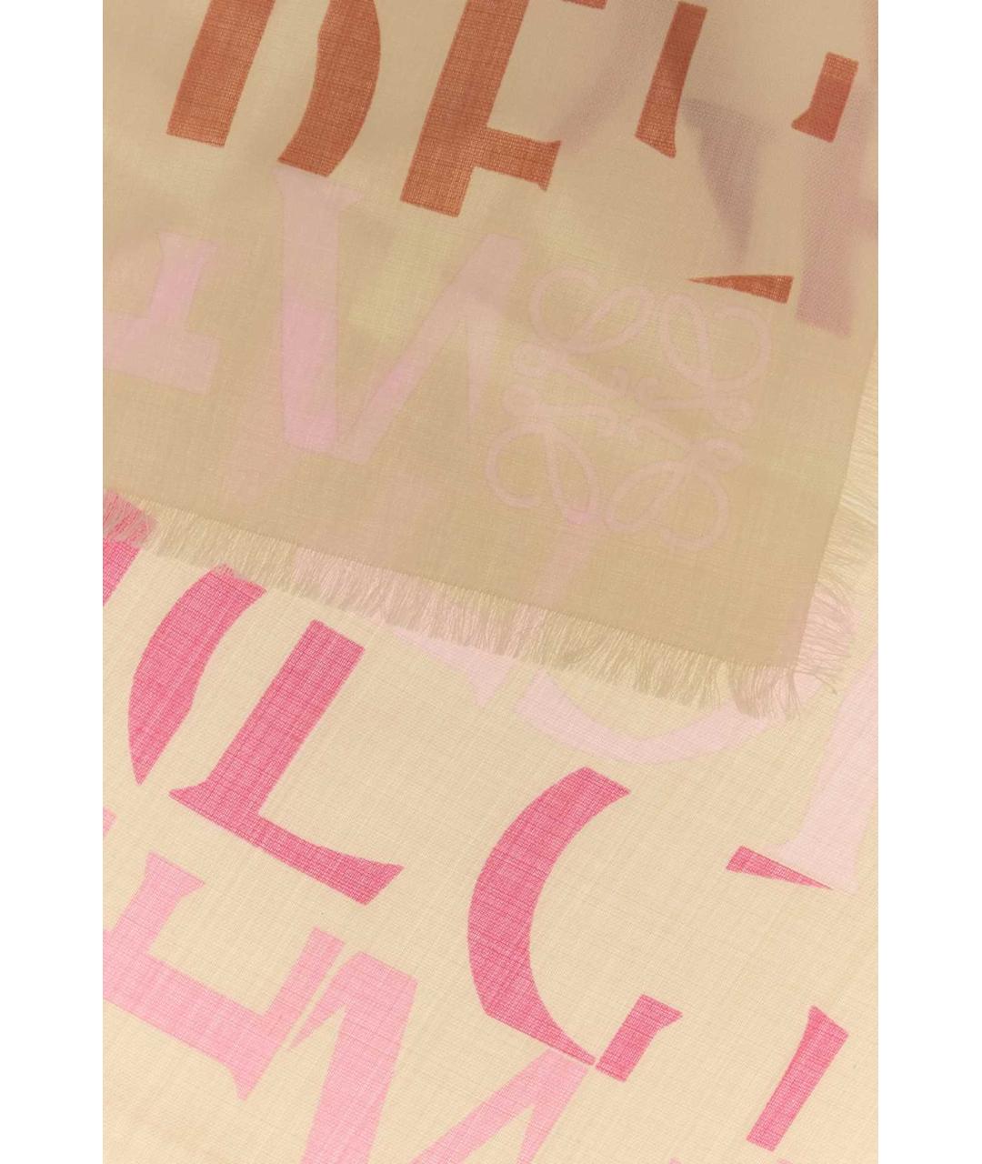 LOEWE Мульти шерстяной шарф, фото 2