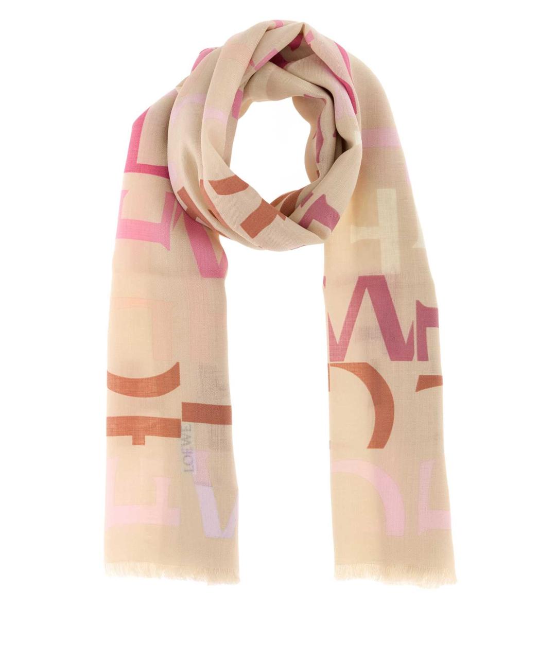 LOEWE Мульти шерстяной шарф, фото 1