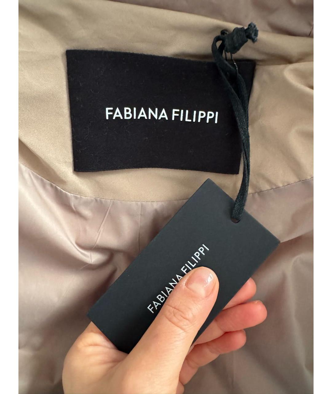 FABIANA FILIPPI Бежевый пуховик, фото 6