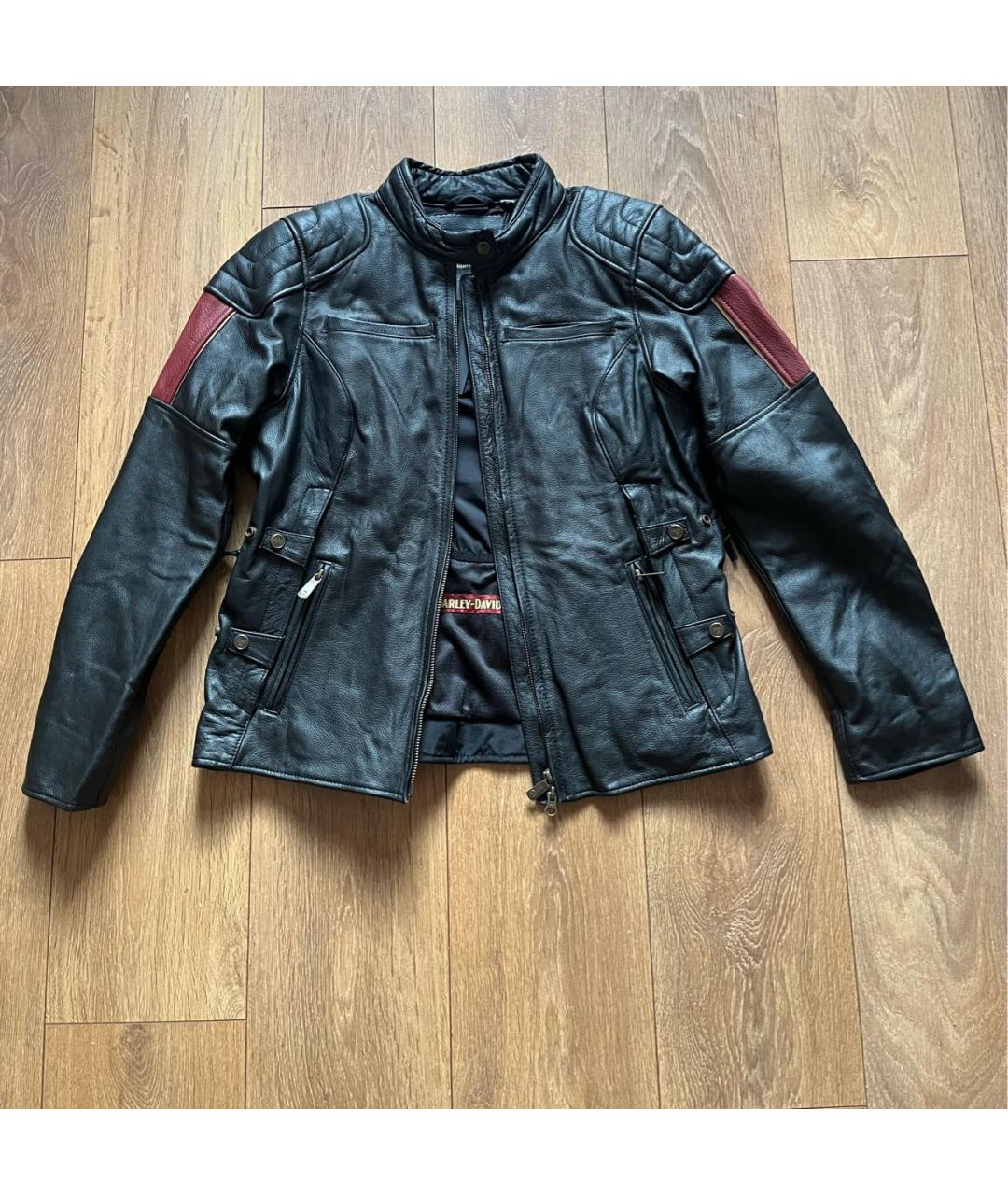 Harley Davidson Черная кожаная куртка, фото 7