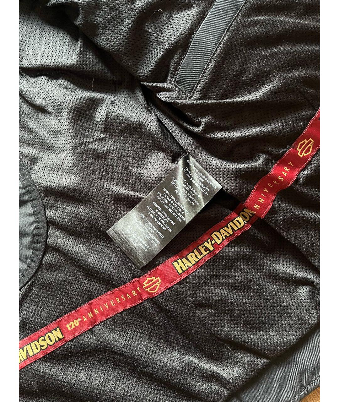 Harley Davidson Черная кожаная куртка, фото 4