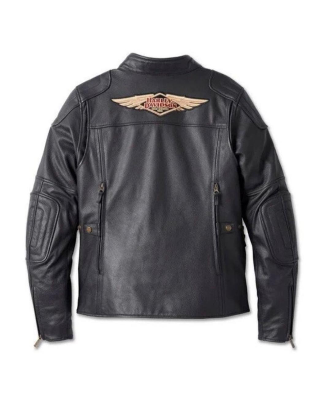 Harley Davidson Черная кожаная куртка, фото 2