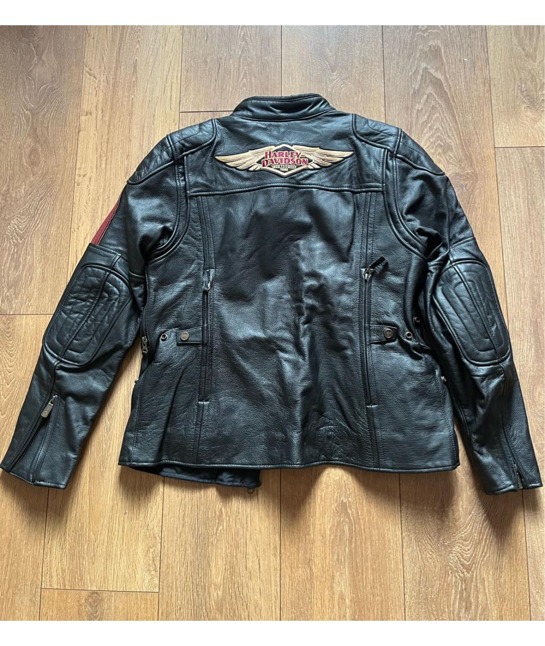 Harley Davidson Черная кожаная куртка, фото 3