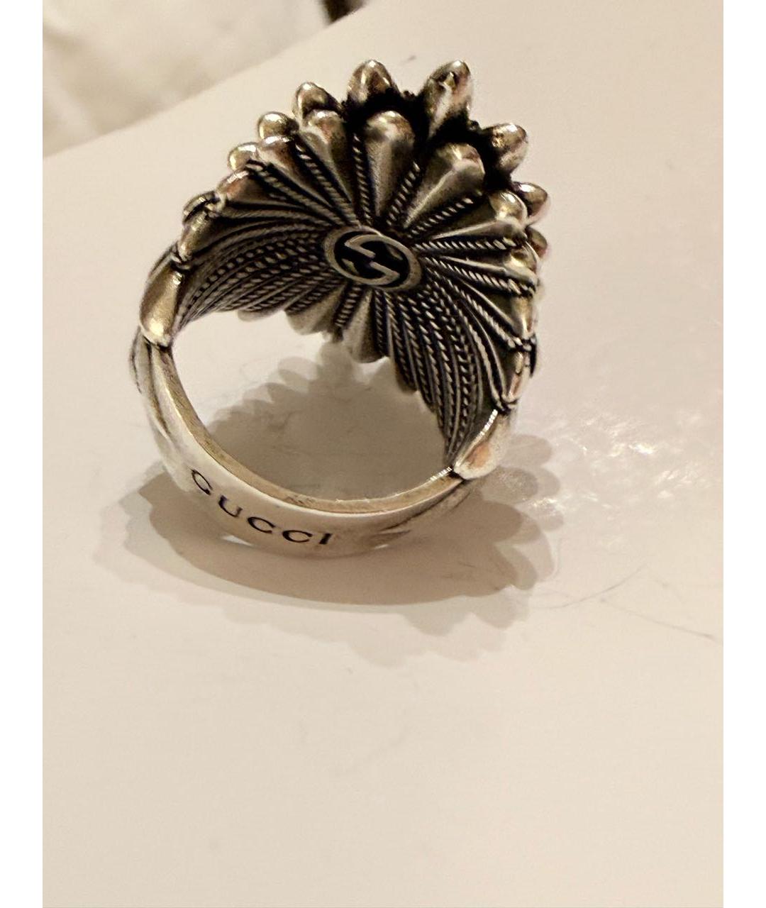 GUCCI Серебряное серебряное кольцо, фото 4