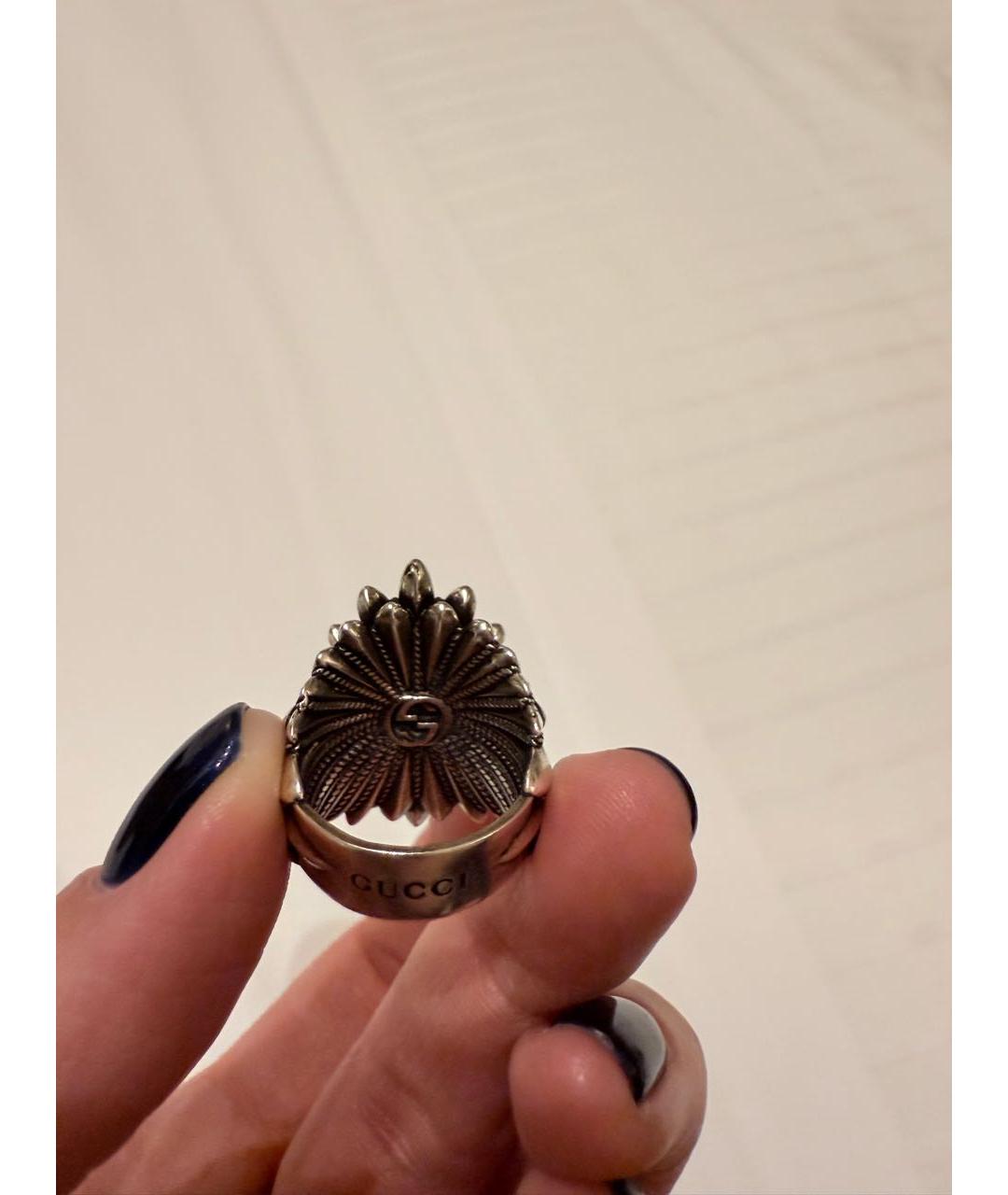 GUCCI Серебряное серебряное кольцо, фото 7