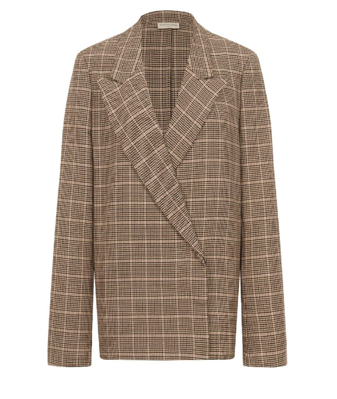 DRIES VAN NOTEN Бежевый хлопковый жакет/пиджак, фото 10