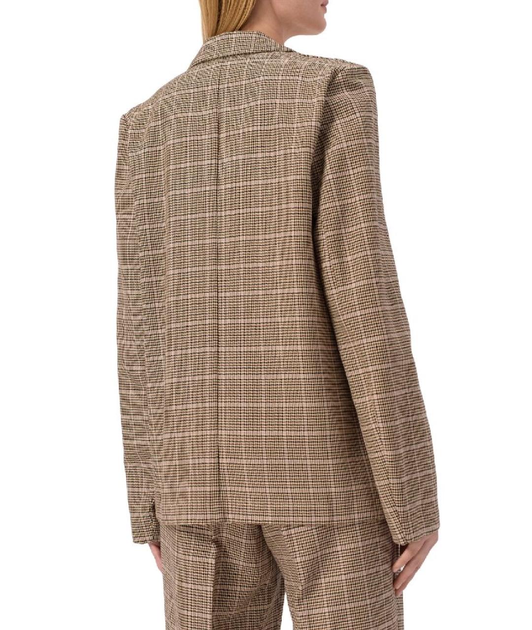 DRIES VAN NOTEN Бежевый хлопковый жакет/пиджак, фото 2