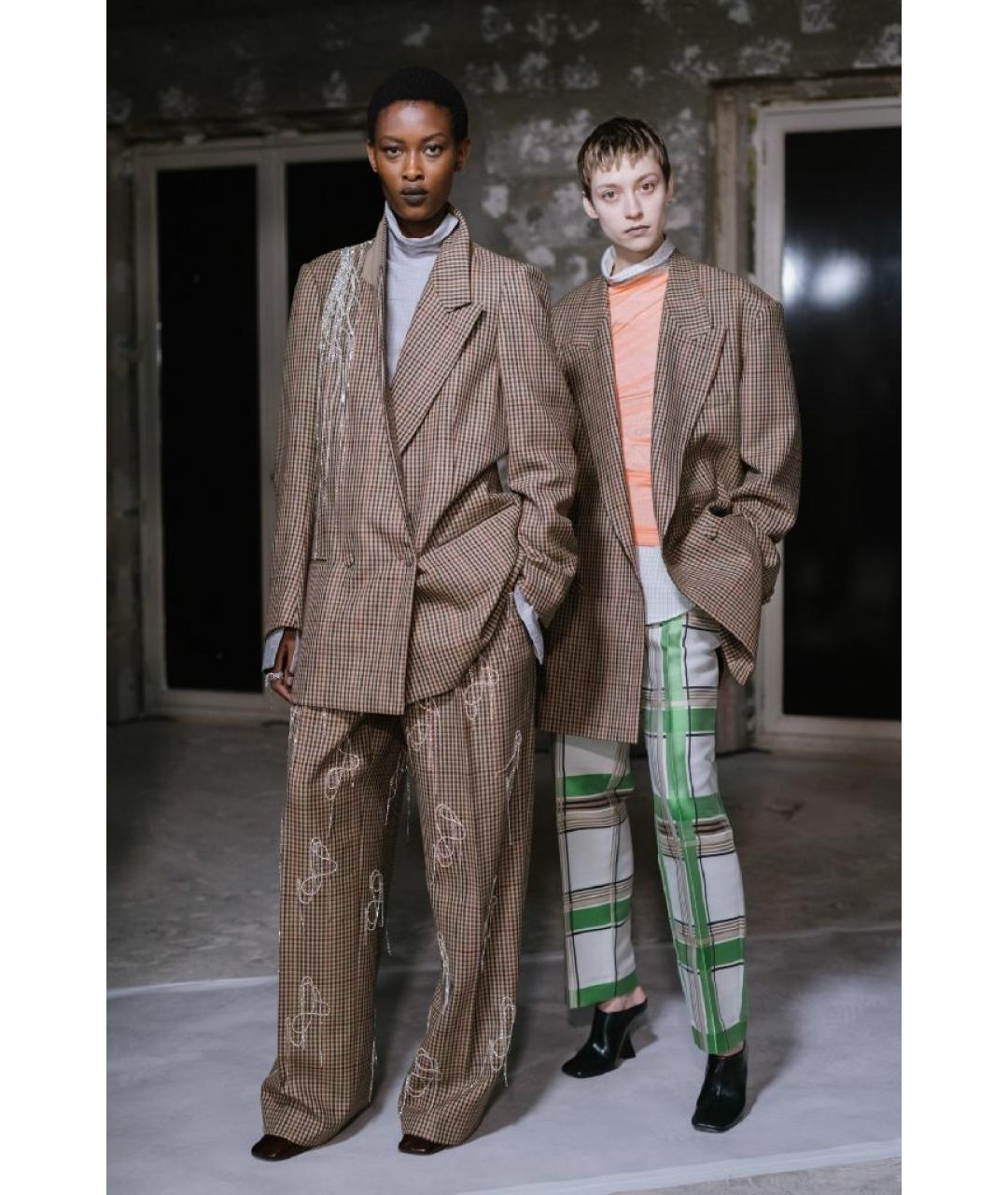 DRIES VAN NOTEN Бежевый хлопковый жакет/пиджак, фото 9