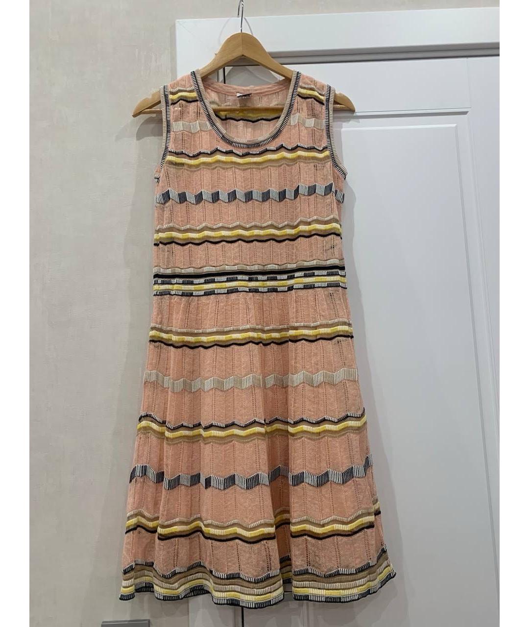 MISSONI Мульти хлопко-эластановое повседневное платье, фото 4