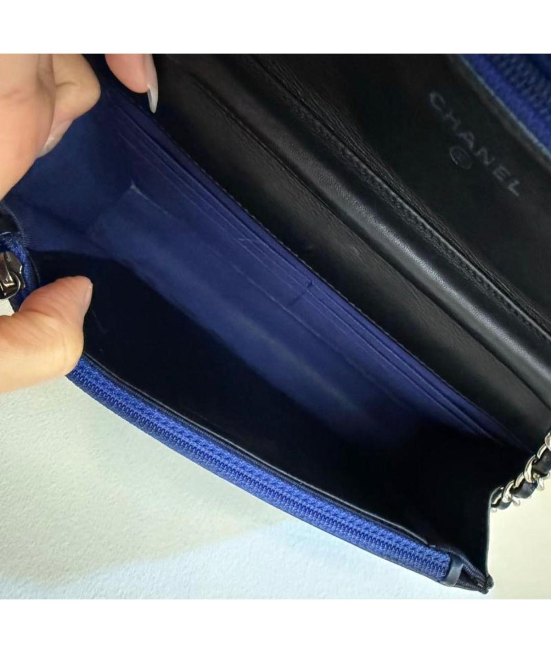 CHANEL Черная кожаная сумка через плечо, фото 7