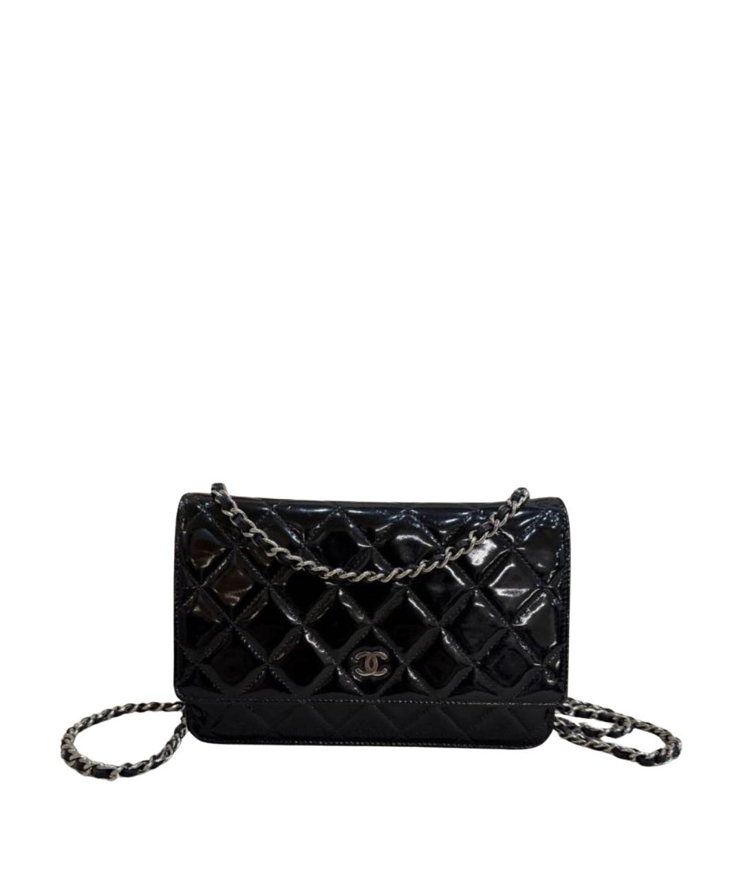 CHANEL Черная кожаная сумка через плечо, фото 1