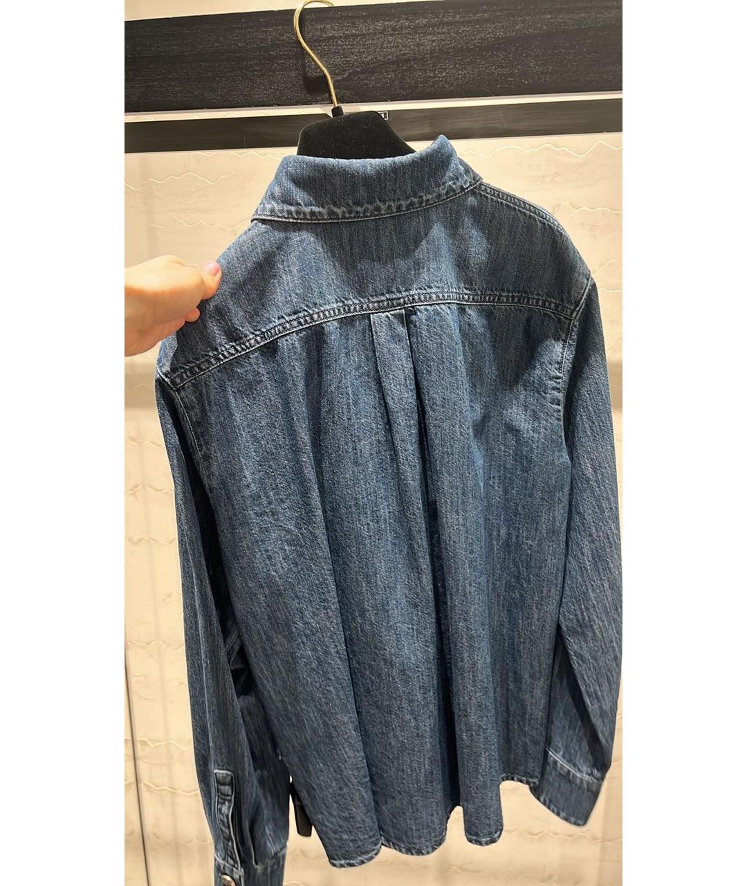 CHANEL Синяя деним рубашка, фото 3