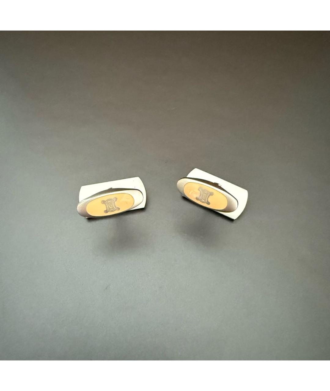 CELINE Серебряные металлические запонки, фото 8