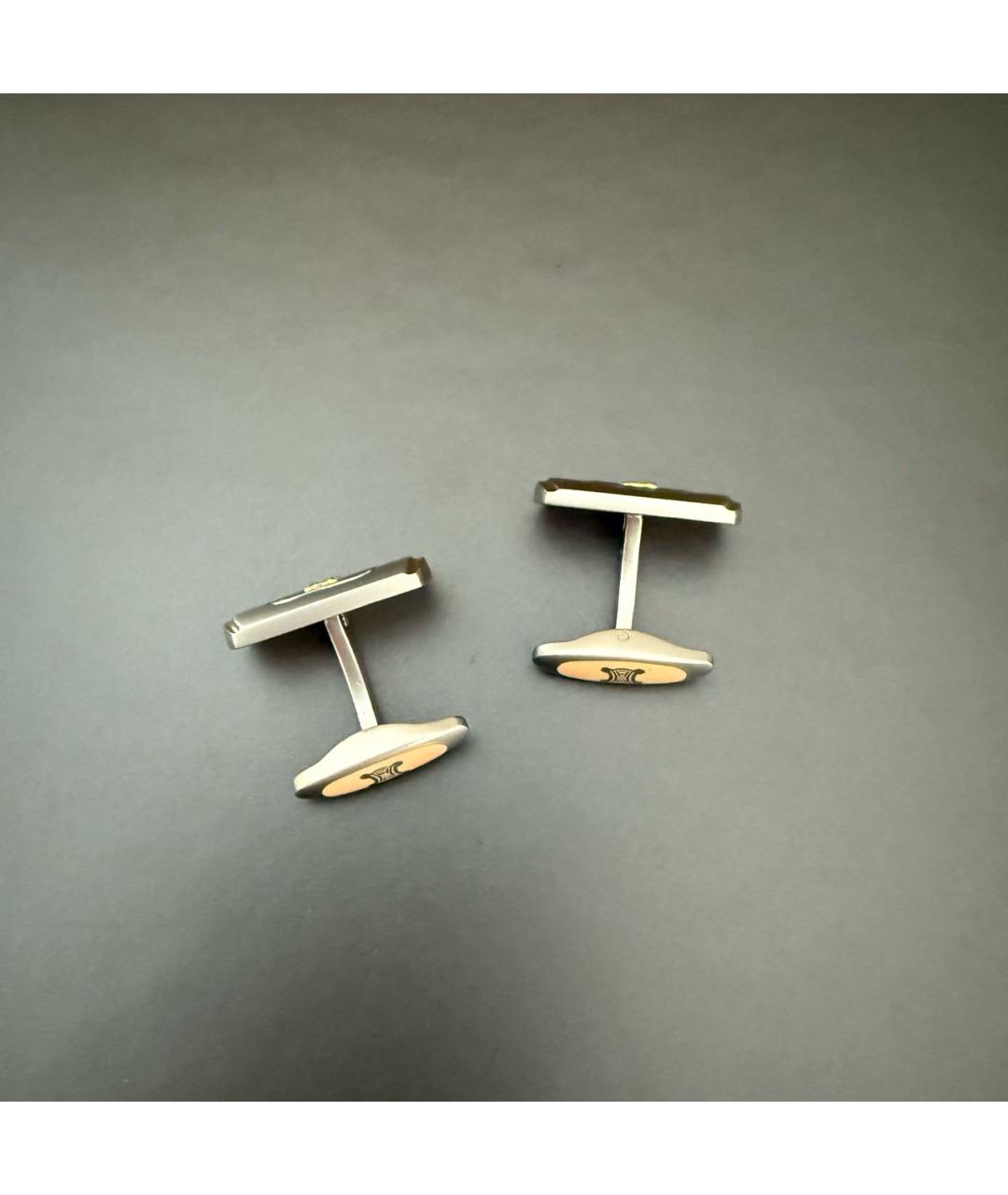 CELINE Серебряные металлические запонки, фото 6