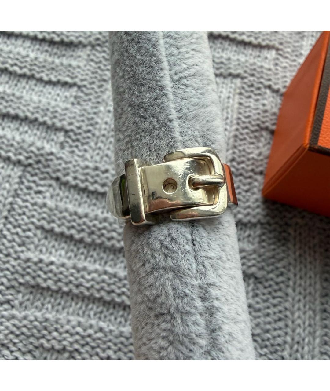 HERMES Серебряное серебряное кольцо, фото 4