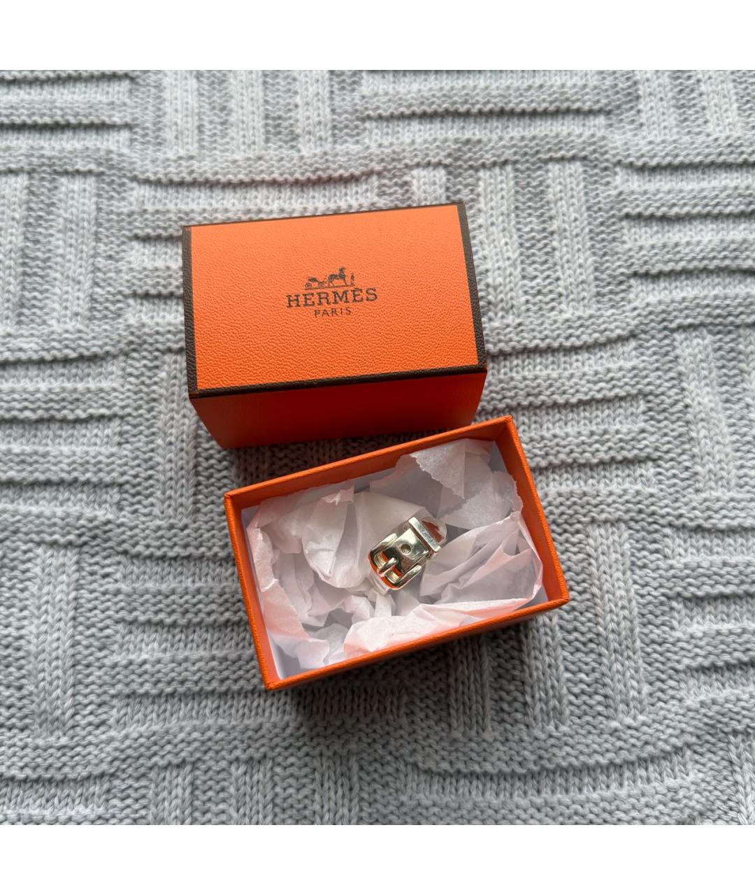 HERMES Серебряное серебряное кольцо, фото 3