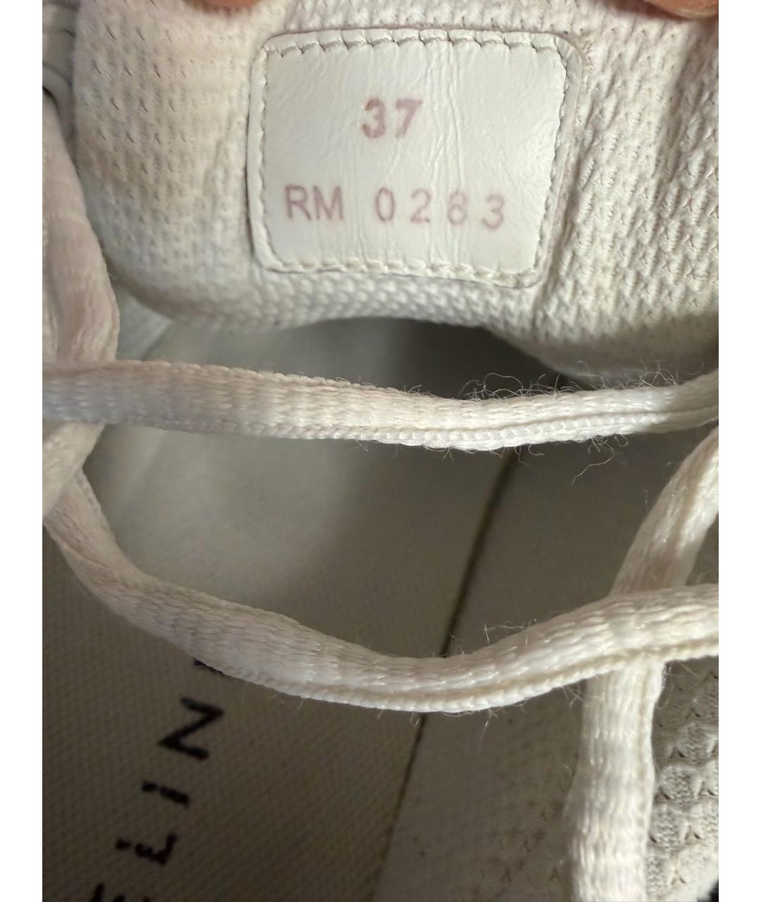 CELINE Белые кожаные кроссовки, фото 5