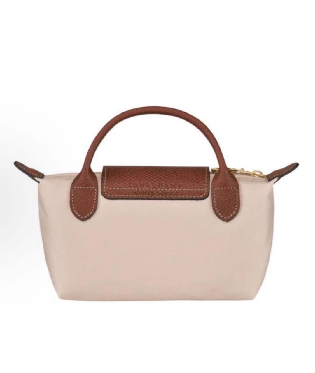 LONGCHAMP Бежевая сумка с короткими ручками, фото 4