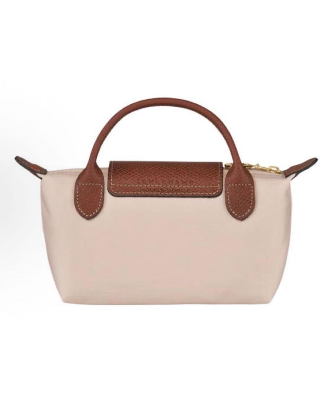 LONGCHAMP Бежевая сумка с короткими ручками, фото 4